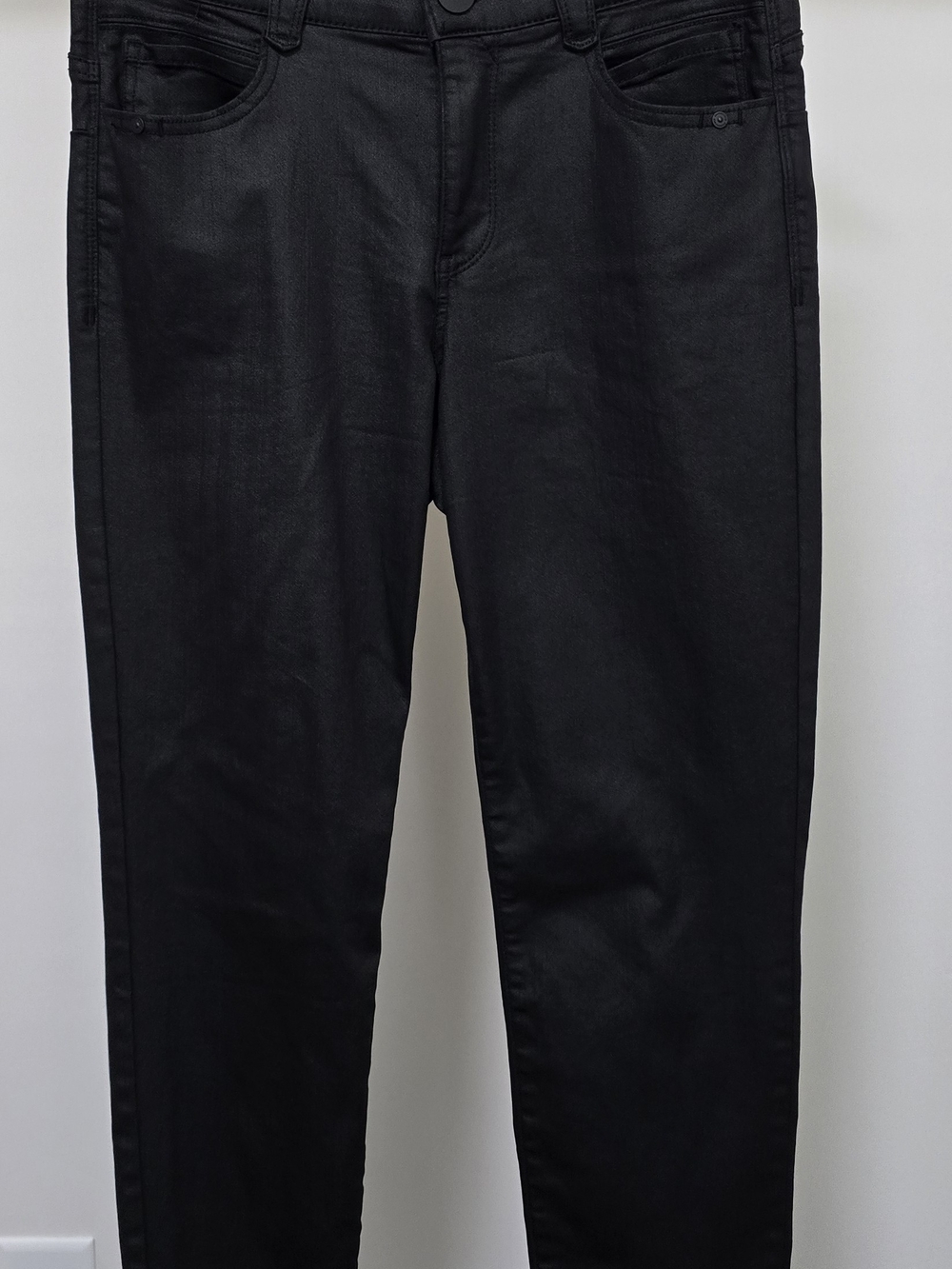 Democracy Women's Slim Straight Black Jeans